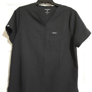 Jaanuu Women's Black Scrub Set